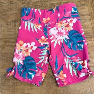 Old Navy Active Girl’s PowerSoft High Waisted Side-Tie Biker Shorts Size 8 (M)
